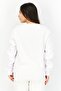 Women Crew Neck Long Sleeve Brand Logo Sweatshirt, White - 2