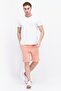 Men Regular Fit Plain Basic Shorts, Coral - 3