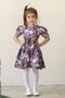 Purple Rose Watermelon Sleeve Girl's Dress - 2