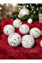 Christmas Ball White Foam Styrofoam Pine Tree Ornament 6Pcs 4cm Snow Ball Ornament - 7
