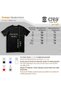 Ataturk Bronze Stone Printed Cotton Crew Neck T-Shirt Black - White - Red - 4