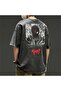 Anthracite Anime Berserk : Guts Washed Fabric Unisex Short Sleeve T-Shirt