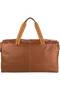 TUBMAN Duffel Travel Bag, Genuine Leather, Tan, Weekender & Overnight Bag - 4