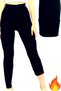 Unisex Black Thermal Plush Inside Winter Warm Thermal Underwear Leggings - 5