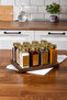 Mienda Home 12 Compartment Wooden Spice Rack Stand - 5