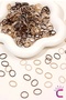 300Pcs Daily Use Coffee Tone Small Rubber Buckle - Mini Durable Elastic Hair Braid Rubber - 2