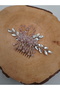 Fully Handmade Crystal Jewelled Stylish and Elegant Wedding and Engagement Bridal Crown and Hair Accessory - 3