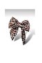 Leopard Patterned Bow Automatic Buckle - 2