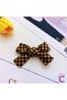 Set of 2 Soft Beige Brown Tone Girls' Bow Hair Clips - Stylish Bow Ribbon Hair Clips for Babies - 2