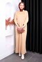 Biscuit Stand Collar Mercerized Knitwear Dress - 2