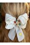 Luxury Design Metal Crystal Stone Colorful Floral Tree Brooch Ply Tail Bow Automatic Buckle - 3