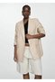 Linen Blazer Jacket with Cuffs Button - 7