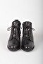 Select 240635 genuine leather women's heel boots black - 3