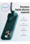 Black Liquid Inside Velvet Silicone Case for Realme C55 - 3