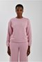 Women's Front Logo Printed Crew Neck Sweatshirt