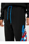 Basic Jogger Sweatpants Lace Waist Pocket Slogan Printed - 5