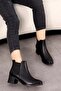 Cln 003 Rubber Detailed Heeled Boots - 3