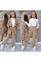 Velvet Blazer Jacket Velvet Trousers and Blouse Eid Set - 3