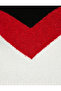 Half Turtleneck Sweater Knitted Color Blocked - 6
