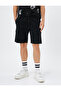 Basic Cargo Shorts with Lace Waist Pocket Detail Cotton - 3
