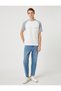 Slogan Embroidered T-Shirt Raglan Sleeve Pocket Detail Crew Neck - 2