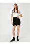 Asymmetrical Mini Skirt - 2