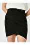 Asymmetrical Mini Skirt - 5