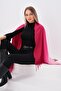 Batik Fuchsia Tasseled Women's Shawl - 5