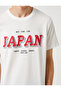 Far East Printed T-Shirt Crew Neck Short Sleeve - 5