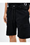 Basic Cargo Shorts with Lace Waist Pocket Detail Cotton - 5