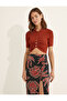 Melis Ağazat X - Drawstring Buttoned Crop Knitwear Sweater - 3
