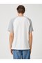 Slogan Embroidered T-Shirt Raglan Sleeve Pocket Detail Crew Neck - 4