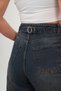 Tibetan Spray Baggy Adjustable Waist Buckle Women's Wide Leg 2024 New Model Jeans - 4