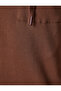 Basic Hooded T-Shirt Short Sleeve Textured Pocket Detailed Cotton - 6