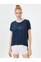 Oversize Sports T-Shirt Short Sleeve Crew Neck Printed - 3