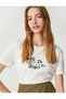Cotton T-Shirt Printed Short Sleeve Crew Neck