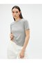 Ribbed T-Shirt Sleeves with Ruffle Detail - 2