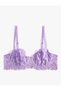Unpadded Bra Wire with Lace and Underwire - 6