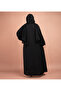 عباية إماراتية أنيقة مطرزة بالخرز AIK5065 باللون الأسود - 4