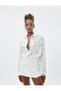 Oversize Shirt Long Sleeve Viscose Fabric Dog Printed