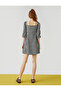 Square Neck Mini Dress - 4