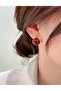 Red Women's Earrings Vibrant Color Valentines Day Gift
