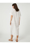 Long Shirt Scallop Dress Short Sleeve - 4