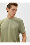 Basic T-Shirt Crew Neck Short Sleeve Textured