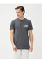 Slim Fit T-Shirt Embroidery Detailed Short Sleeve Crew Neck - 3