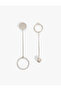 Large Geometric Earrings - Dangle Design - 2
