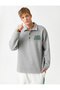 Shirt Collar Sweatshirt Raised - 3