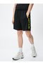 Sports Shorts Slogan Printed Waist Lace Pocket - 3