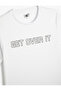 Crew Neck Short Sleeve Sports T-Shirt - Slogan Printed - 3