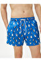Swim Shorts Penguin Printed Waist Lace Pocket - 5